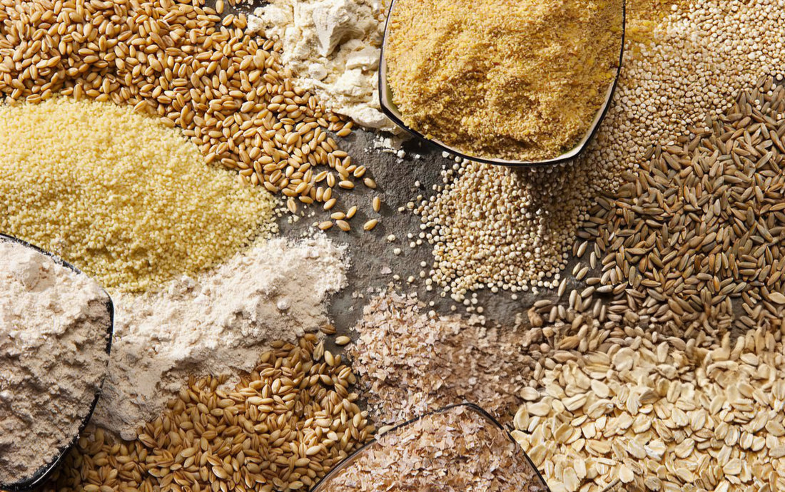 Farine naturalmente senza glutine alternative all'amido di frumento deglutinato Lotty